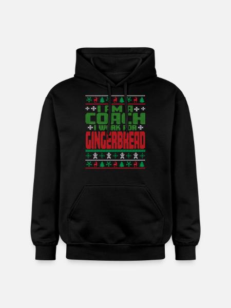 Coach Christmas Quote - Gildan Unisex Softstyle® Midweight Hoodie - black