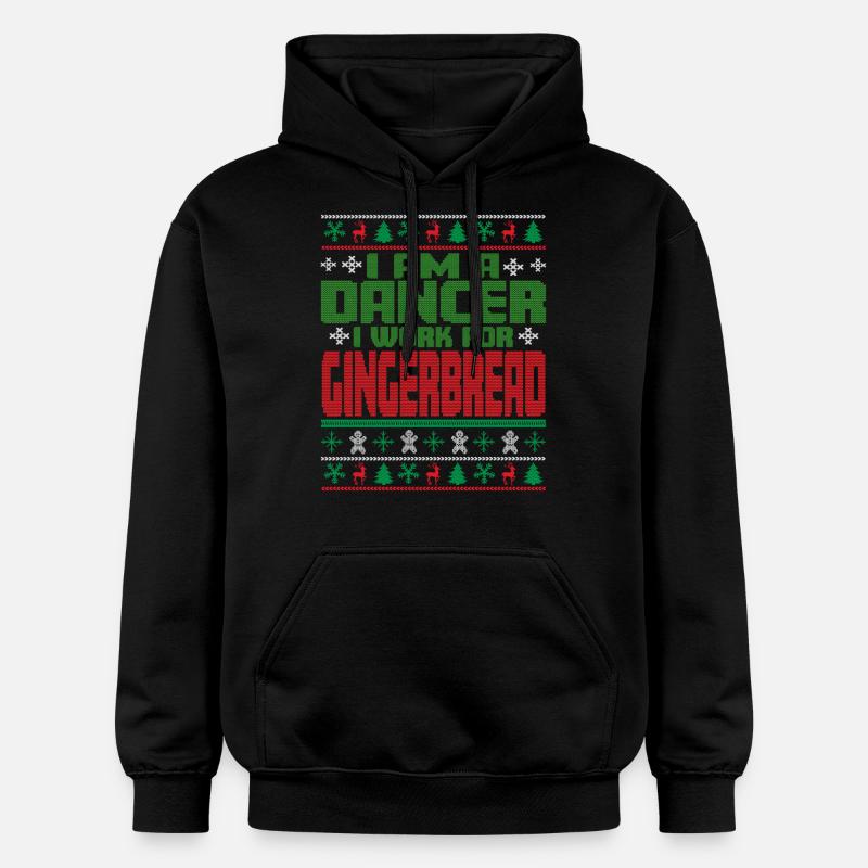 Danseur Dicton de Noël - Sweat à capuche Softstyle® Gildan Unisexe - noir