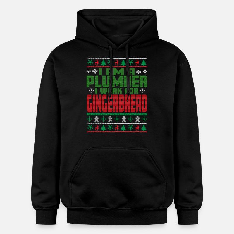 Citation de Noël du plombier - Sweat à capuche Softstyle® Gildan Unisexe - noir