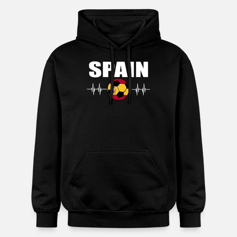 Espagne Football - Sweat à capuche Softstyle® Gildan Unisexe - noir