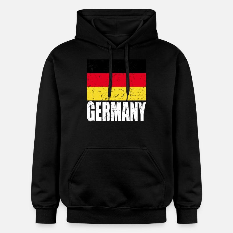Drapeau de l’Allemagne - Sweat à capuche Softstyle® Gildan Unisexe - noir