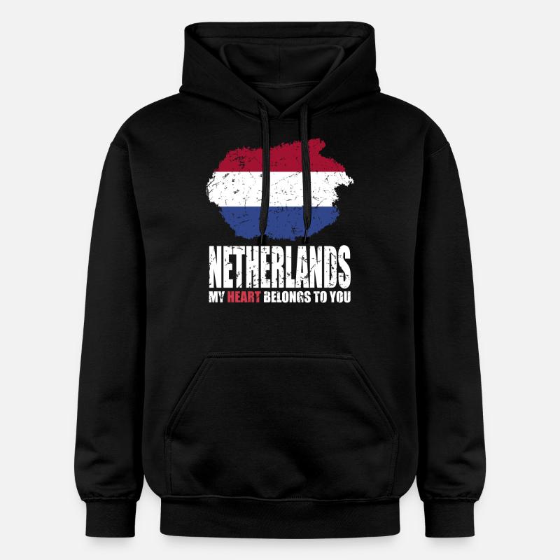 Drapeau des Pays-Bas - Sweat à capuche Softstyle® Gildan Unisexe - noir