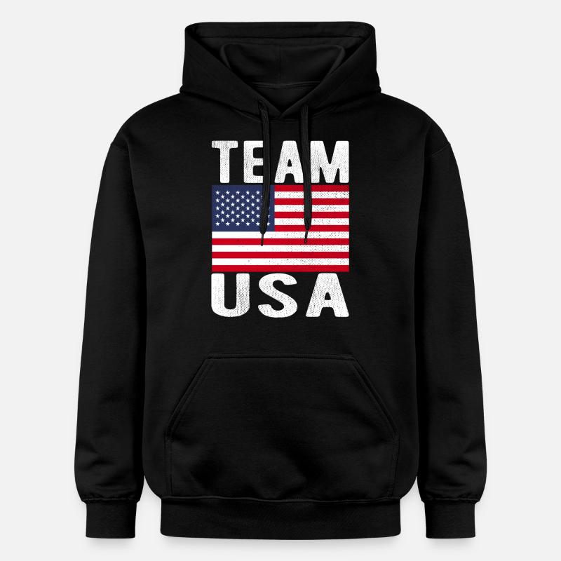 Drapeau de cerf - Sweat à capuche Softstyle® Gildan Unisexe - noir