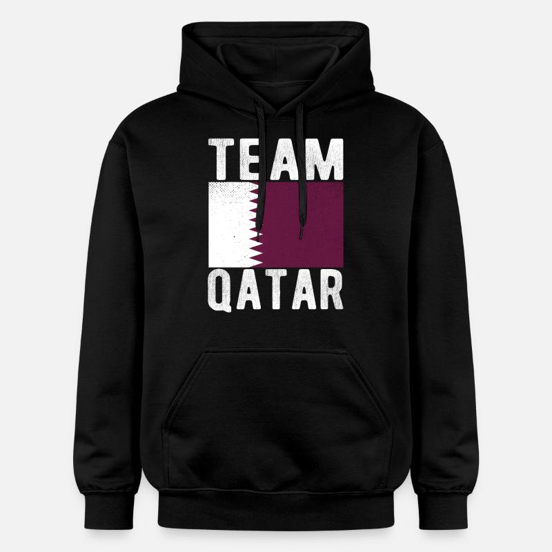 Drapeau du Qatar - Sweat à capuche Softstyle® Gildan Unisexe - noir