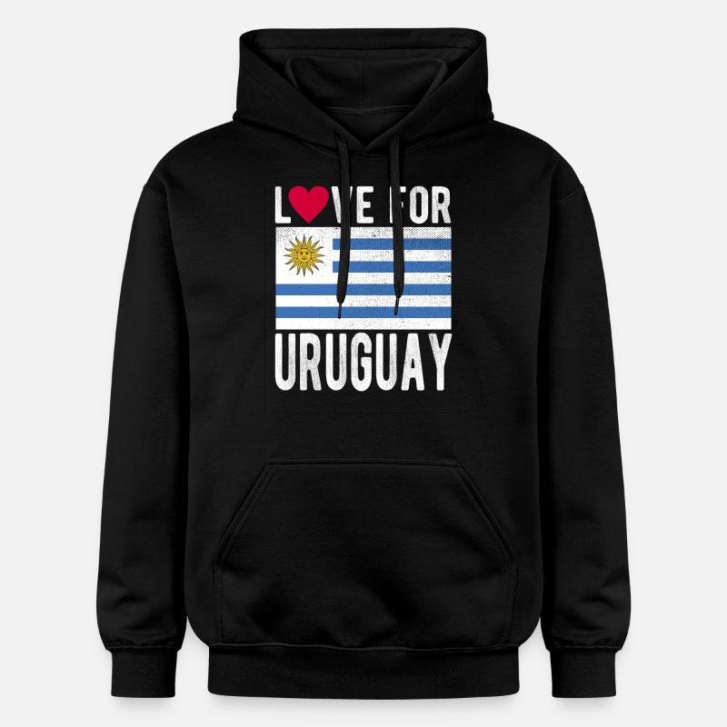 Drapeau de l’Uruguay - Sweat à capuche Softstyle® Gildan Unisexe - noir