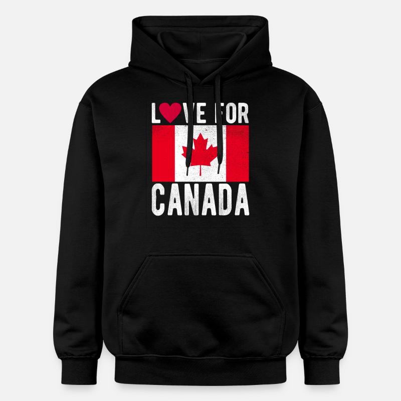 Drapeau du Canada - Sweat à capuche Softstyle® Gildan Unisexe - noir