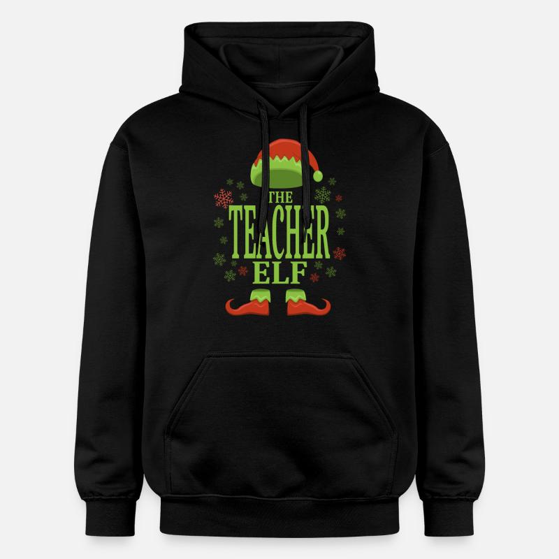 Professeur lutin de Noël - Sweat à capuche Softstyle® Gildan Unisexe - noir