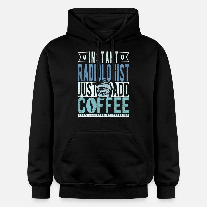 Café du radiologue - Sweat à capuche Softstyle® Gildan Unisexe - noir