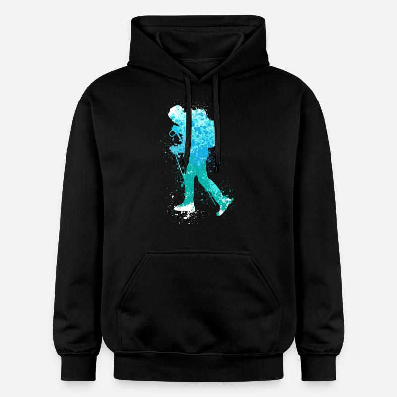 Splash Winter Randonnée - Sweat à capuche Softstyle® Gildan Unisexe - noir