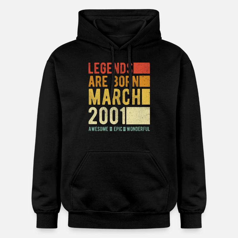 Anniversaire Mars 2001 - Sweat à capuche Softstyle® Gildan Unisexe - noir