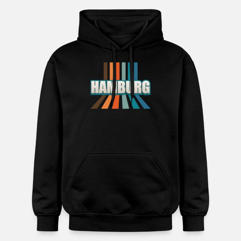 Hamburgerin Hamburger Hambourg - Sweat à capuche Softstyle® Gildan Unisexe - noir