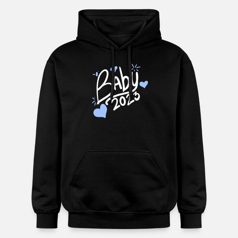 Bébé 2023 Garçon - Sweat à capuche Softstyle® Gildan Unisexe - noir