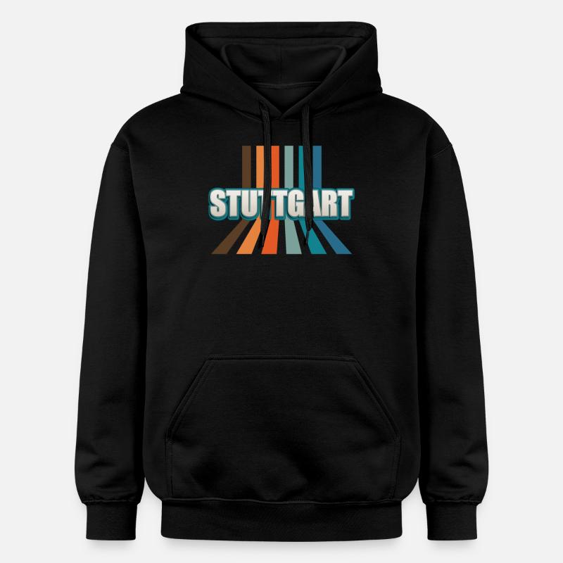 Stuttgartererin Stuttgarterer Stuttgarter - Gildan Unisex Softstyle® Midweight Hoodie - Schwarz