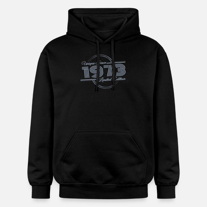 Millésime 1973 Anniversaire Unique Rétro - Sweat à capuche Softstyle® Gildan Unisexe - noir