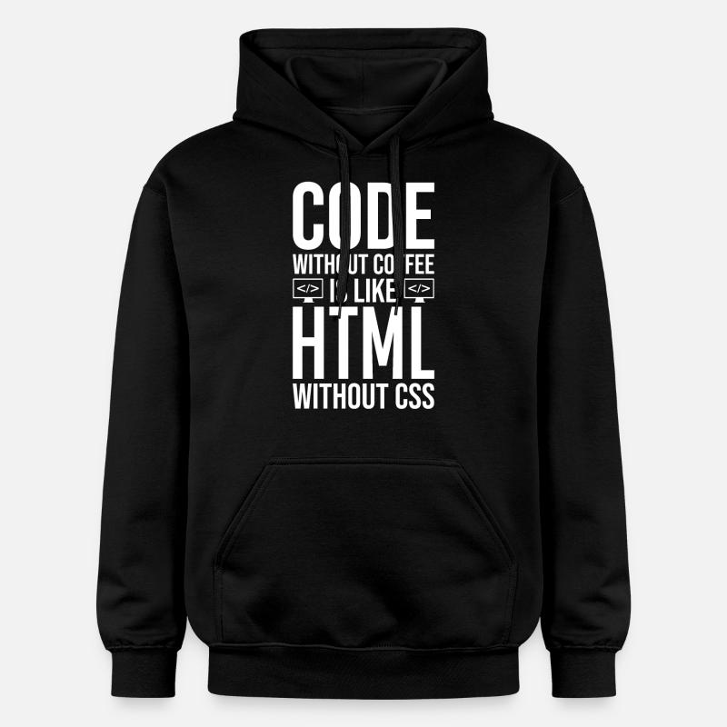 Coder Café Cadeau - Sweat à capuche Softstyle® Gildan Unisexe - noir