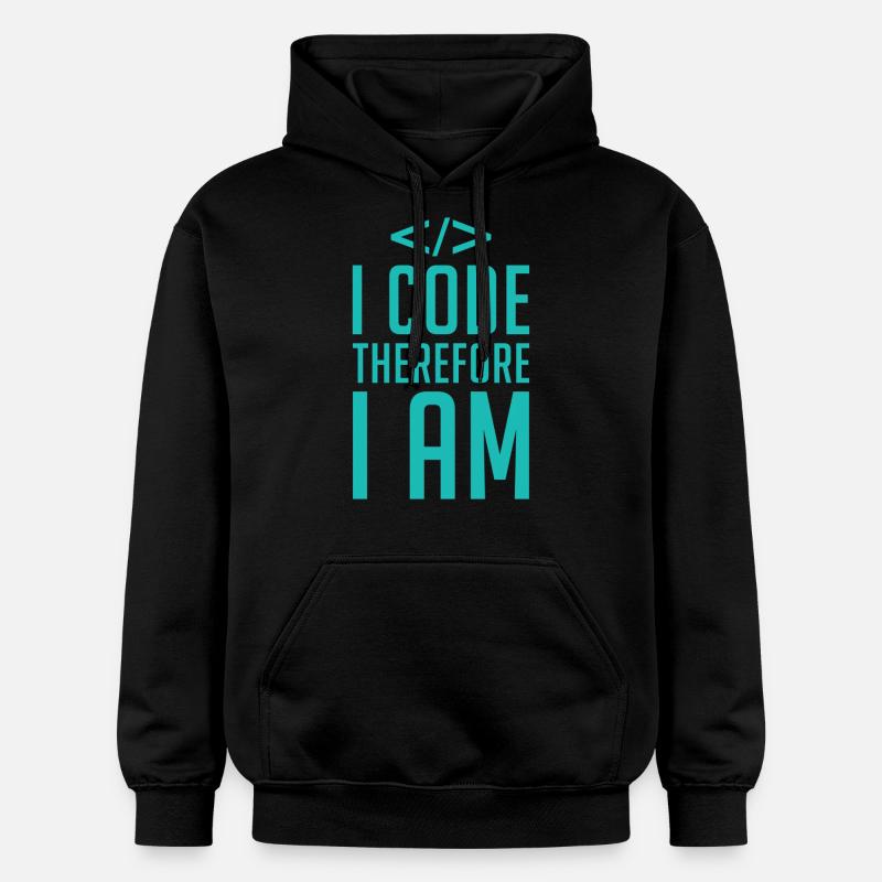 Programmierer Entwickler Coder Code - Gildan Unisex Softstyle® Midweight Hoodie - Schwarz