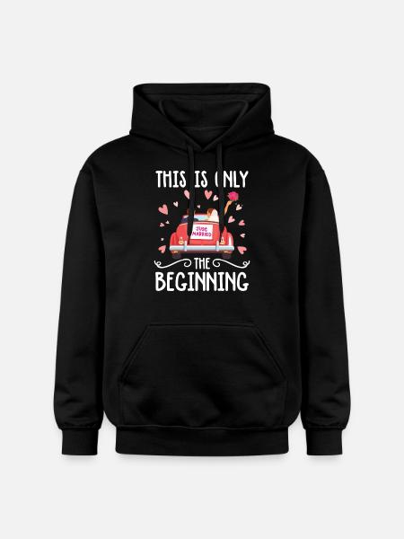 This Is Only The Beginning - Gildan Unisex Softstyle® Midweight Hoodie - Schwarz