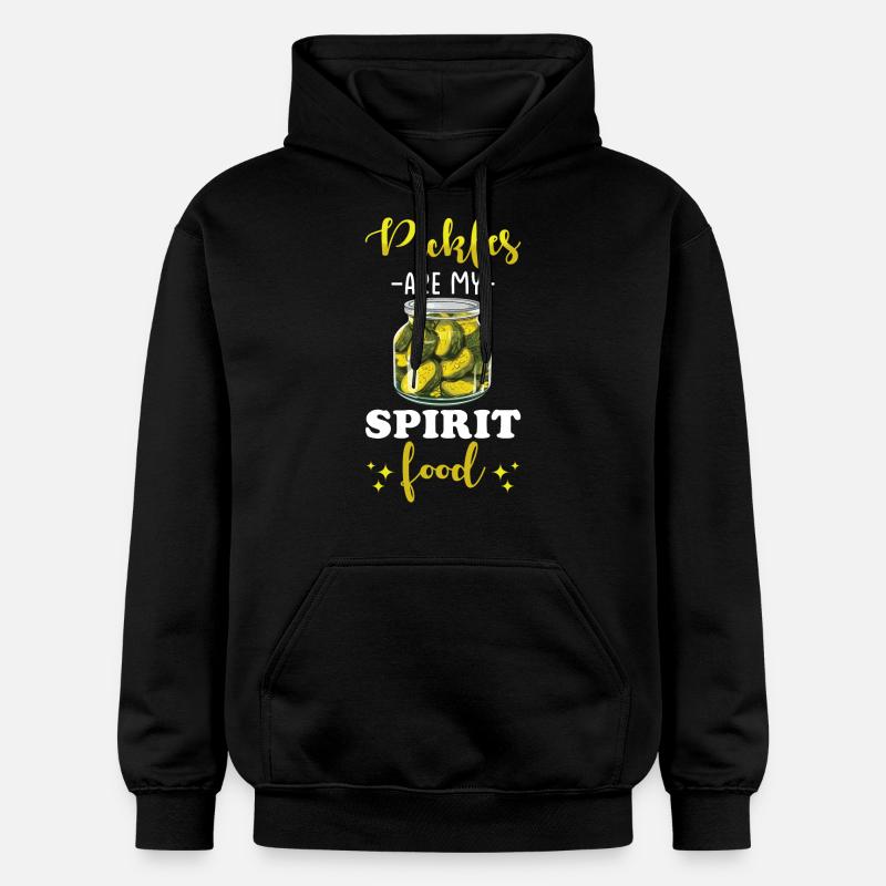 Pickles Lover concombre mariné cadeau - Sweat à capuche Softstyle® Gildan Unisexe - noir