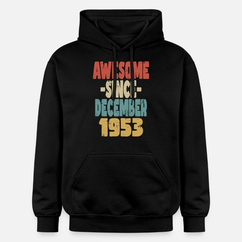 Génial Décembre 1953 - Sweat à capuche Softstyle® Gildan Unisexe - noir