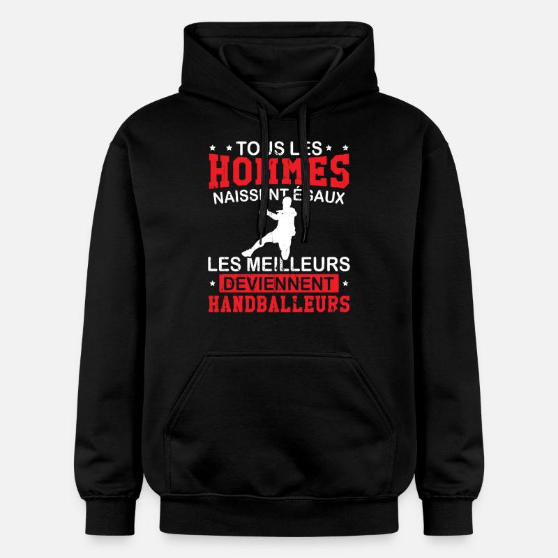 Les meilleurs deviennent handballeurs - Sweat à capuche Softstyle® Gildan Unisexe - noir
