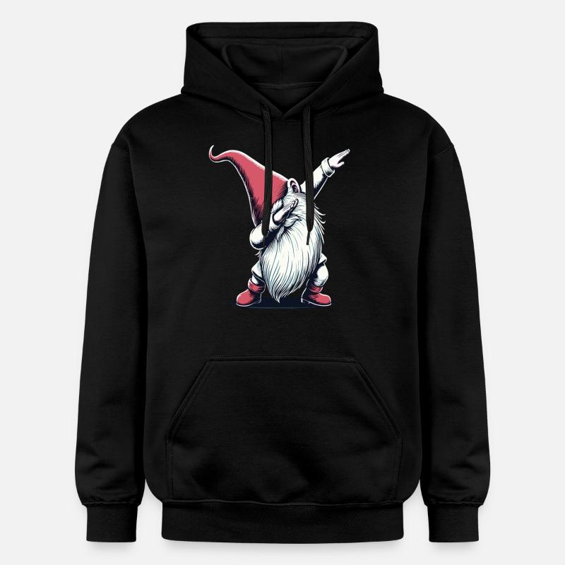 Dabbing Gnome Dab Père Noël - Sweat à capuche Softstyle® Gildan Unisexe - noir