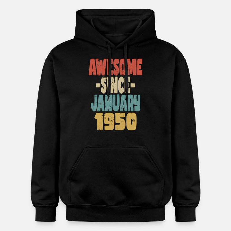 Génial janvier 1960 - Sweat à capuche Softstyle® Gildan Unisexe - noir