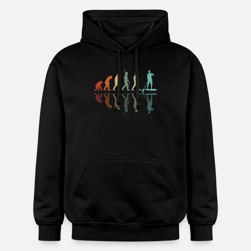 Paddleboard Évolution - Sweat à capuche Softstyle® Gildan Unisexe - noir