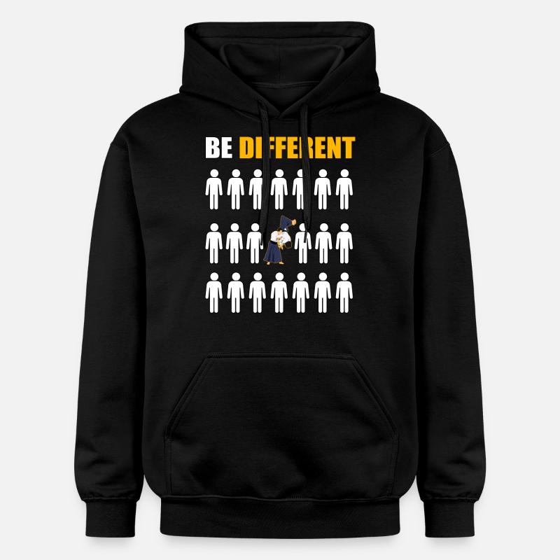 Be Different Aikido - Sweat à capuche Softstyle® Gildan Unisexe - noir