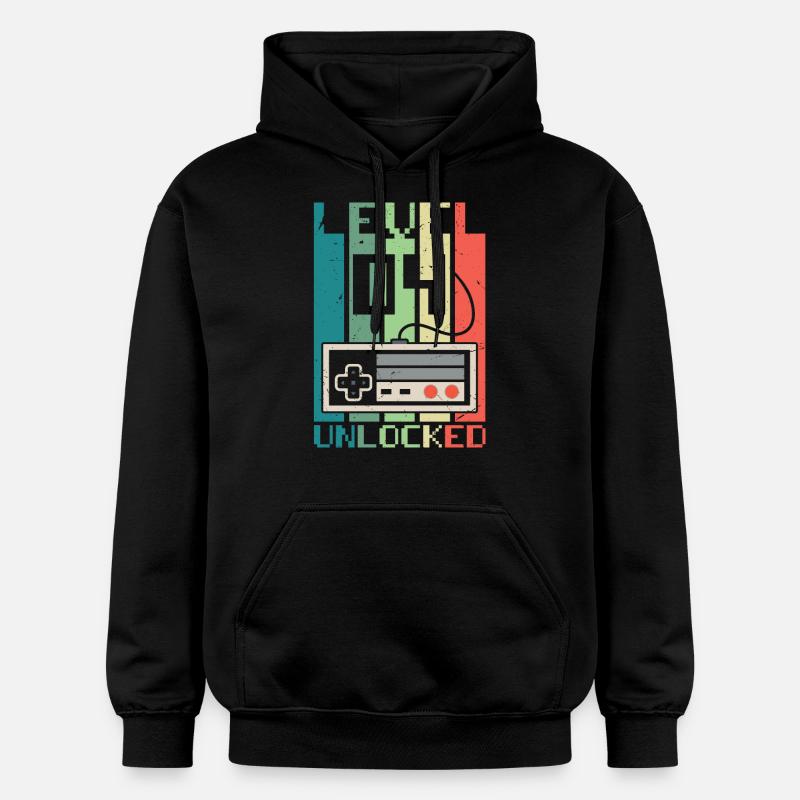 Niveau 4 débloqué - Sweat à capuche Softstyle® Gildan Unisexe - noir