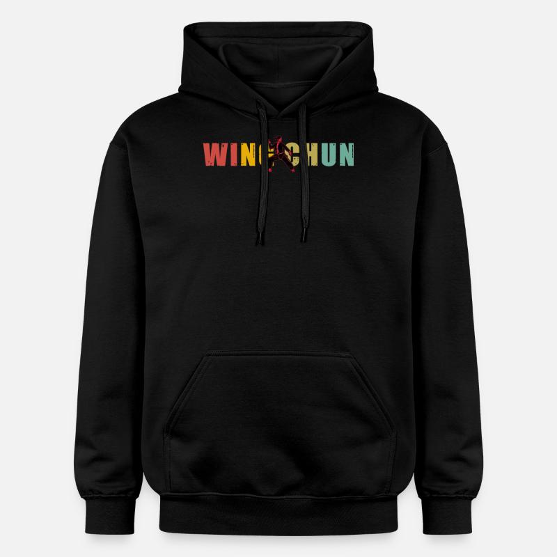Wing Chun - Sweat à capuche Softstyle® Gildan Unisexe - noir