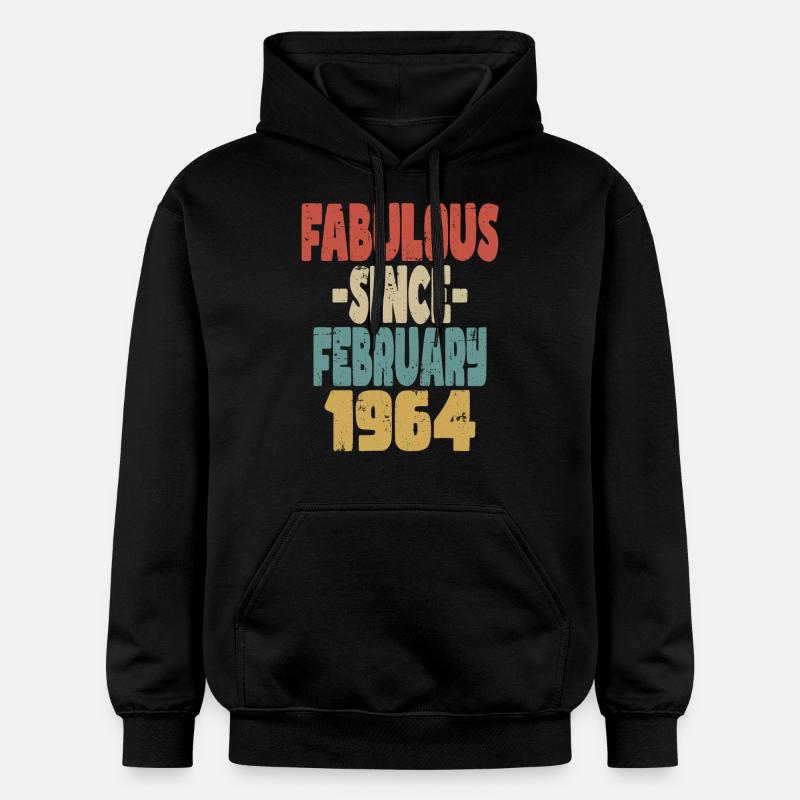 Fabuleux Février 1964 - Sweat à capuche Softstyle® Gildan Unisexe - noir