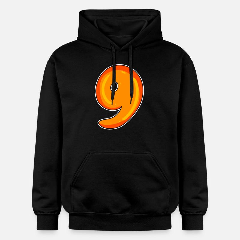 Neuf - 9 Motif - Sweat à capuche Softstyle® Gildan Unisexe - noir
