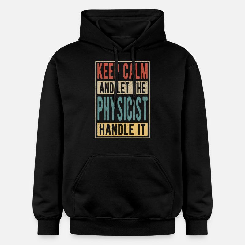 Physiker Retro Geschenk - Gildan Unisex Softstyle® Midweight Hoodie - Schwarz