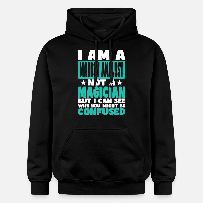 Analyste de marché - Sweat à capuche Softstyle® Gildan Unisexe - noir