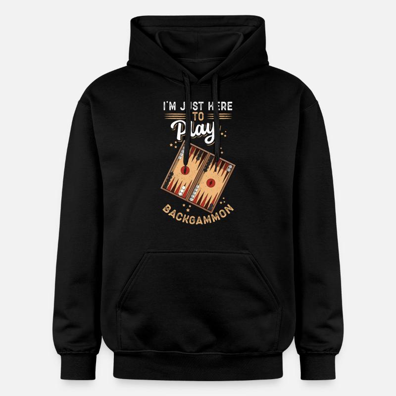 Backgammon Spiel Backgammon Brettspiel Geschenk - Gildan Unisex Softstyle® Midweight Hoodie - Schwarz
