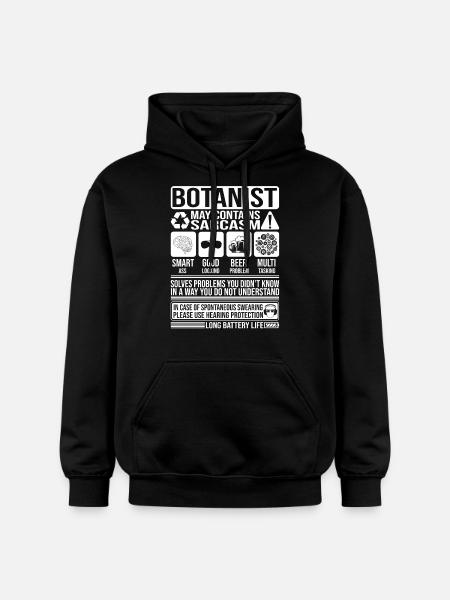 Botanist Sarcasm funny Gift Botanist - Gildan Unisex Softstyle® Midweight Hoodie - black
