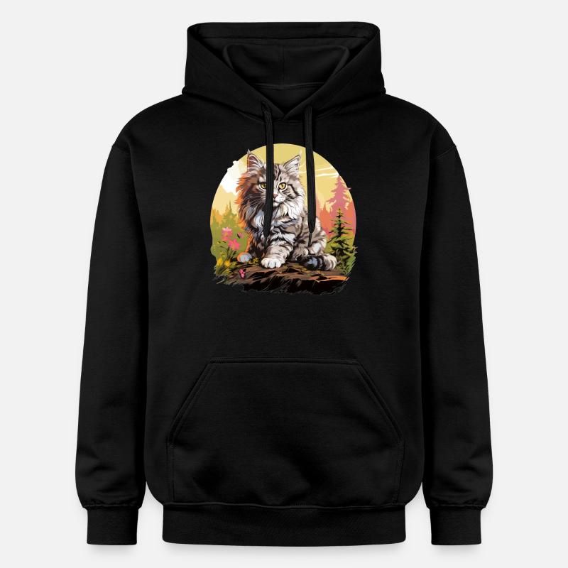 Ragamuffin Chaton Ragamuffin Chat - Sweat à capuche Softstyle® Gildan Unisexe - noir