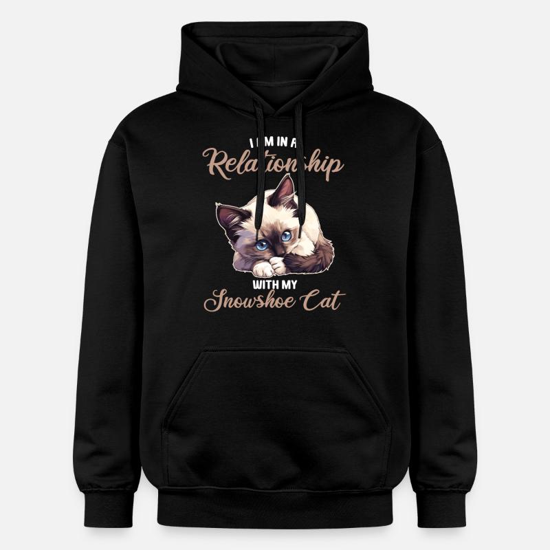 Chaton raquette Chat raquette - Sweat à capuche Softstyle® Gildan Unisexe - noir