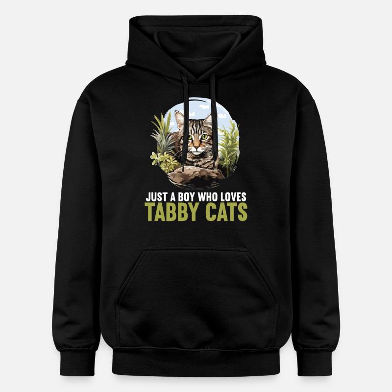 Tabby Kätzchen Tabby Katze - Gildan Unisex Softstyle® Midweight Hoodie - Schwarz