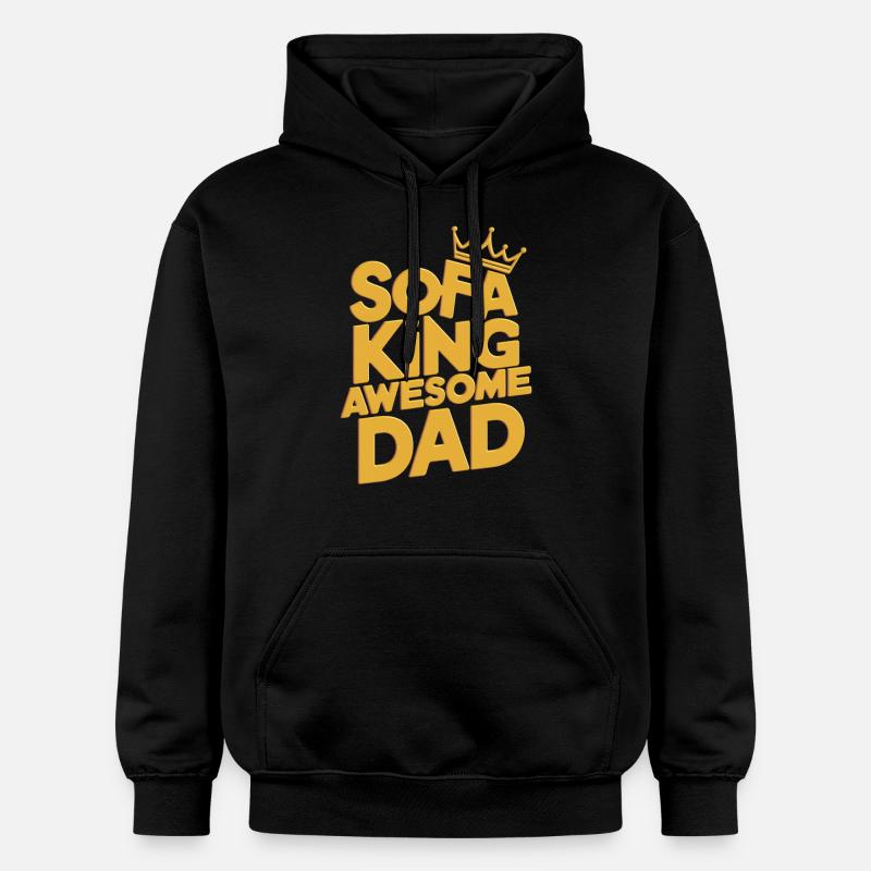 Canapé King Awesome Dad - Sweat à capuche Softstyle® Gildan Unisexe - noir