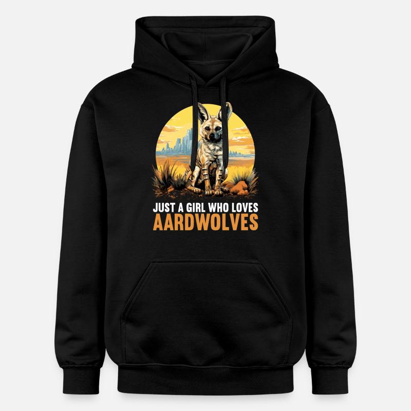 Loups d’Aardwolf - Sweat à capuche Softstyle® Gildan Unisexe - noir