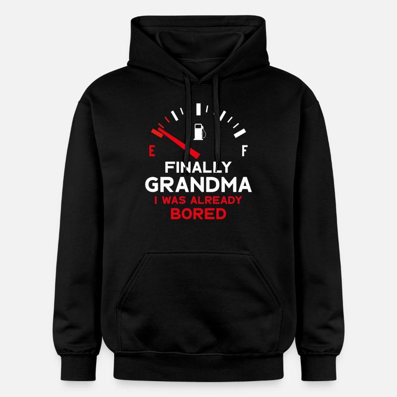 ENFIN GRAND-MÈRE ENFIN MAMIE - Sweat à capuche Softstyle® Gildan Unisexe - noir