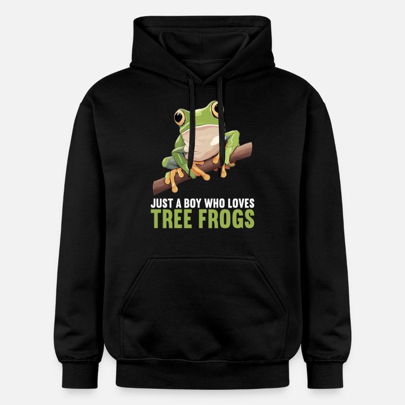 Rainette Baumfrösche Baumfrosch - Sweat à capuche Softstyle® Gildan Unisexe - noir