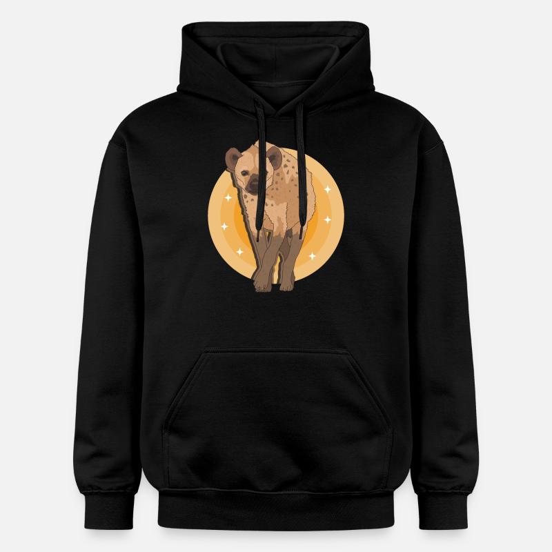 Hyäne Tüpfelhyäne Hyänen Geschenk - Gildan Unisex Softstyle® Midweight Hoodie - Schwarz