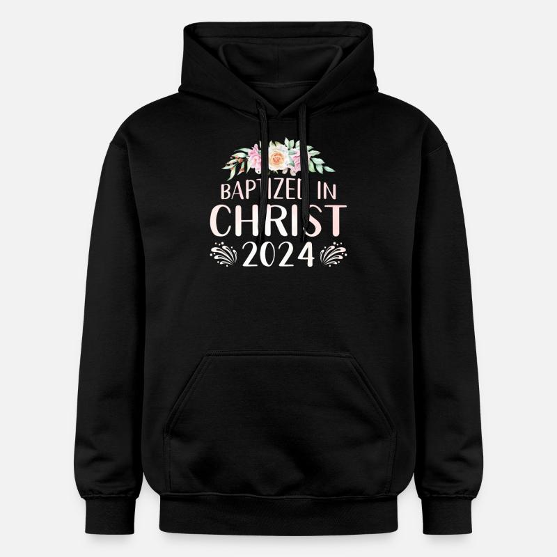 Baptisés en Christ 2024 - Sweat à capuche Softstyle® Gildan Unisexe - noir