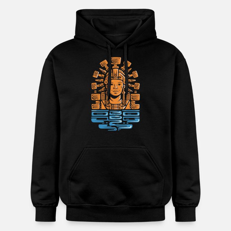Dieu aztèque mythologie aztèque Chalchiuhtotolin - Sweat à capuche Softstyle® Gildan Unisexe - noir