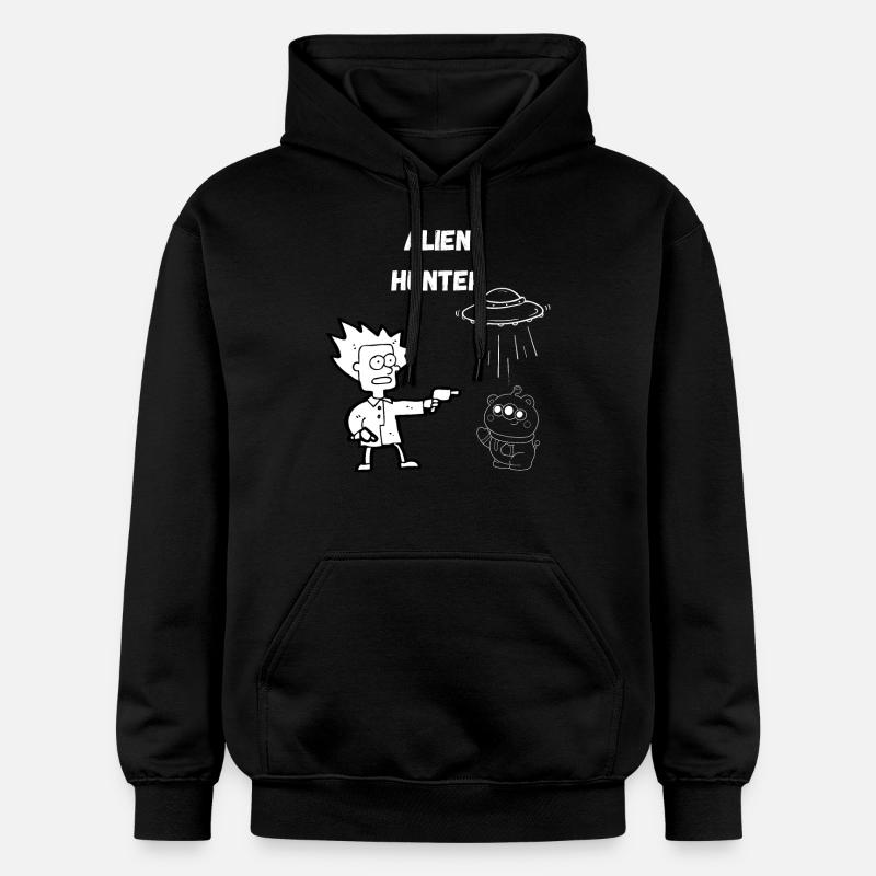 Chasseur d’extraterrestres 1.0 - Sweat à capuche Softstyle® Gildan Unisexe - noir