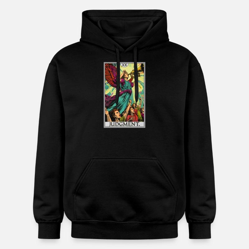 Tarotkarten Tarotkarte 20 Judgment Gericht - Gildan Unisex Softstyle® Midweight Hoodie - Schwarz