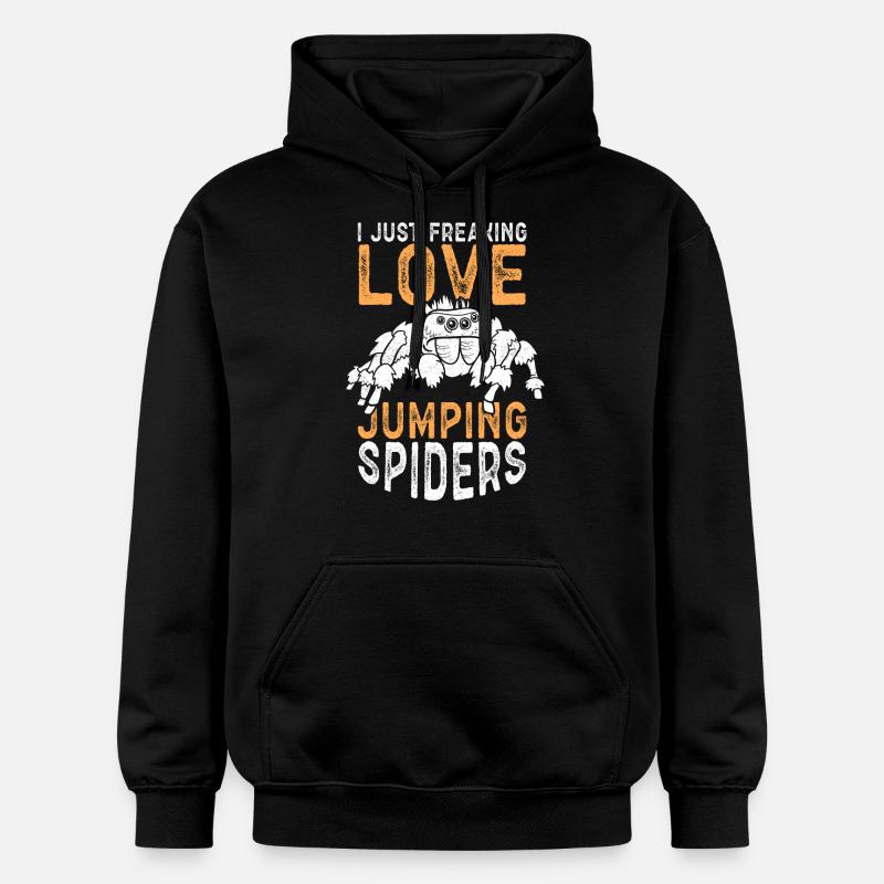 Araignée sauteuse Cadeaux d’araignée sauteuse - Sweat à capuche Softstyle® Gildan Unisexe - noir