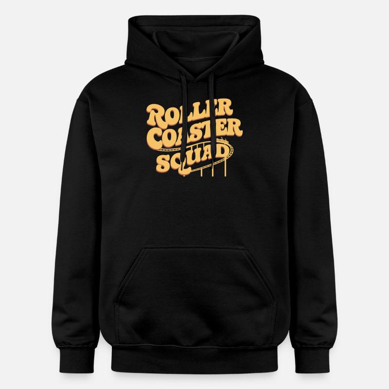 Roller Coaster Squad Achterbahn Fans - Sweat à capuche Softstyle® Gildan Unisexe - noir